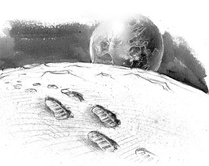 Auf dem Mond